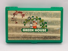 Nintendo Green House GH-54 Handheld LCD video game no back cover For Parts