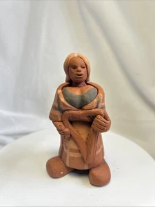 WEE MEN OF GLAUR by Robin Coutts, scottish figure Art pottery Mistress Loom Rare - Picture 1 of 12
