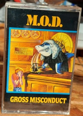 M.O.D.  GROSS MISCONDUCT Cassette Tape 1989 Caroline Records Thrash Speed Metal - Image 1 of 4