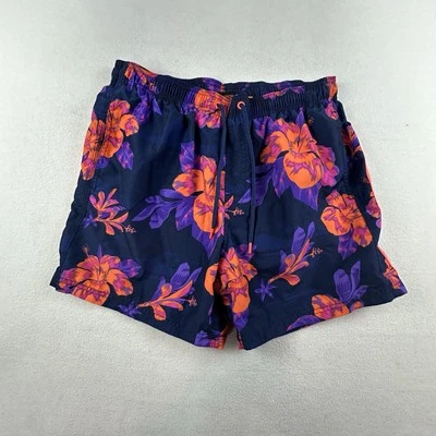 Sundek Shorts Mens Extra Large Purple Floral VOLLEY Swim Shorts Mesh Lined - Image 1 of 4