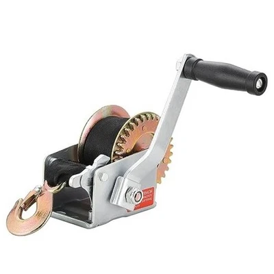 Cabrestante manual, 800 lbs cabrestante de remolque de barco de alta resistencia con correa de 16 ft, bidireccional  Foto 1 de 4