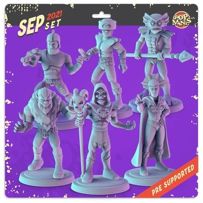 Villains of the Universev34mm mesa mini's He-Man, Skeletor MOTU DnD Foto 1 de 4