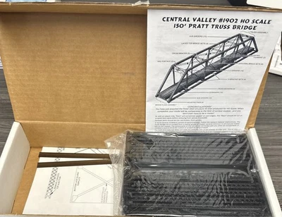 Central Valley HO Scale Kit #1902 Pratt Truss Bridge 150 ft NIB - Image 1 of 3