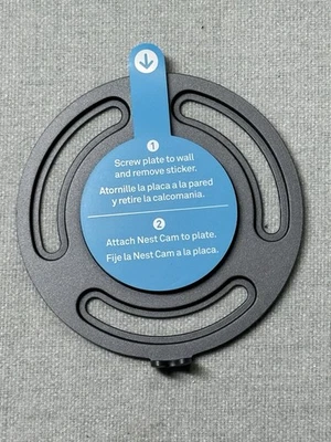 Placa de montaje en pared interior Nest Cam con tornillos - Montaje NUEVO Foto 1 de 4
