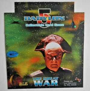 Babylon 5 CCG: The Great War complete set with promos, no autos