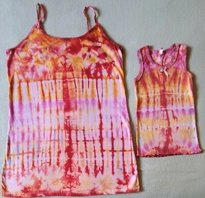 Matching Adult Woman 3XL & Toddler Girl 3T - Tie Dye Tank Top Combo! - L3124 - Picture 1 of 1