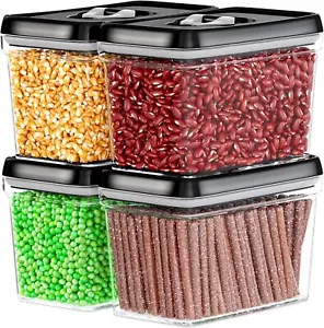 Airtight Food Storage Containers - Pantry Snacks Kitchen Container - Picture 1 of 6