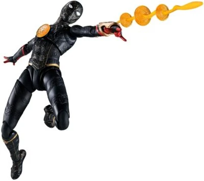 BANDAI S.H.Figuarts Spider-Man [traje negro y dorado] No Way Home con seguimiento NUEVO Foto 1 de 4