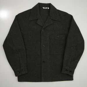 Uniqlo U Wool Utility Jacket Shacket Adult XS (Fits Large) Gray Wool Blend - Picture 1 of 17
