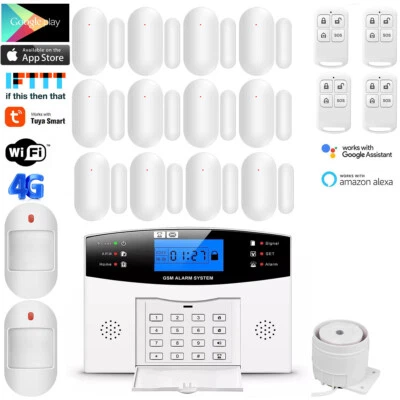 F24 Tuya APP IP WiFi+4G Wireless+Wired Smart Home Security Burglar Alarm System - Image 1 of 4