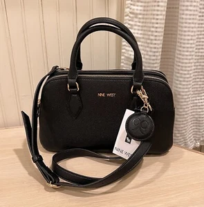 Nine West Umhängetasche schwarz Crossbody Dreifachfach Schultergurt Tasche - Bild 1 von 10