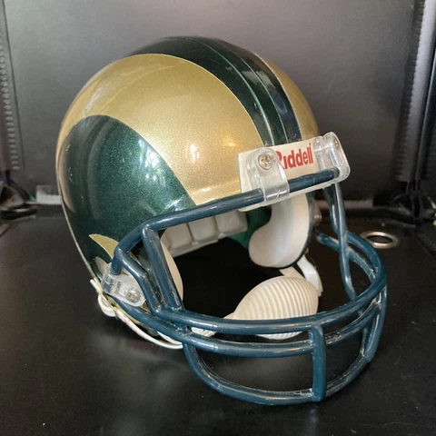 Rams Los Angeles St Louis Riddell Mini Football Helmet Mancave Cover