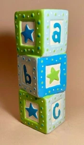 Burton & Burton Child Oriented / New Baby A-B-C Stacked Blocks Vase / Planter - Picture 1 of 6