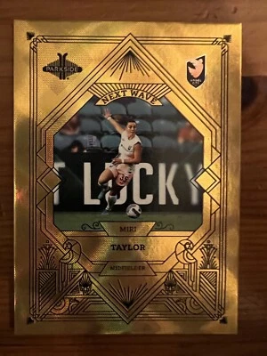 2022 NWSL Parkside Paramount Miri Taylor Next Wave Gold 5/50 Rookie RC #12 ACFC - Image 1 of 2