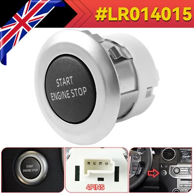 Engine Start Stop Switch Button For Land Rover Discovery 4 2010-16 15 LR014015 - Image 1 of 4