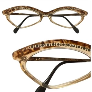 Vintage Ultra Rhinestone Cateye Glasses, tortoiseshell, Model Bikini, Holland - Picture 1 of 6