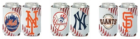 MLB Assorted Teams Wincraft 12 oz. Insulated "Stitches" Can Cooler NEW! Cover