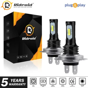 RIDROID LED Headlight Kit H11 Low Beam Bulb Super Bright 6500K White 360000LM - Picture 1 of 19