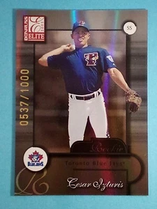 2001 Donruss Elite RC Cesar Izturis Toronto Blue Jays #169 537/1000 ⚾ - Picture 1 of 2