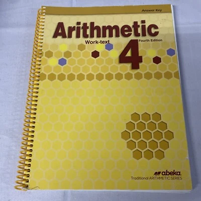 Abeka Fourth Grade Arithmetic 4 Work Text Teacher  Answer Key 4th Edition - Image 1 of 4