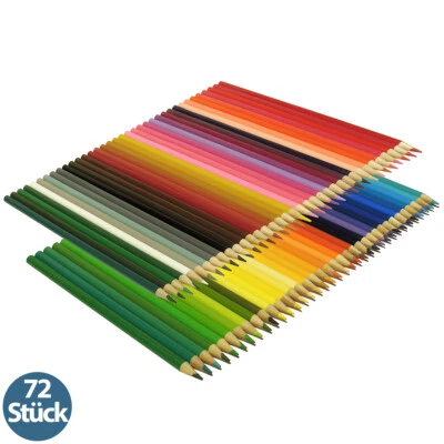 72er Set Buntstifte Malstifte Zeichenstifte in 72 brillianten Farben - Bild 1 von 4