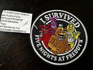 VIDEO GAME FIVE NIGHTS AT FREDDY'S FNAF IRON ON PATCH - PROTOTYPE - Picture 1 of 3