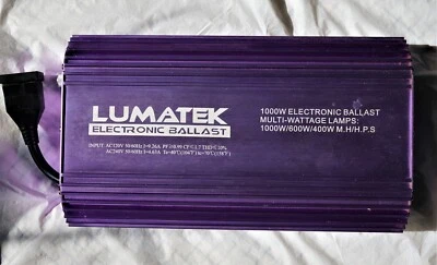 Lumatek Professional 1000w 120/240V Air Cooled electronic Ballast dimmable - Image 1 of 4