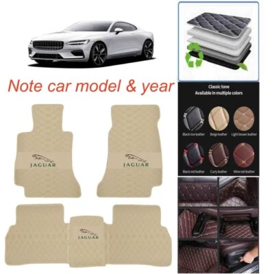 Fit for Jaguar All Models Luxury Custom Car Floor Mats Waterproof Handmade Mats Foto 1 de 4