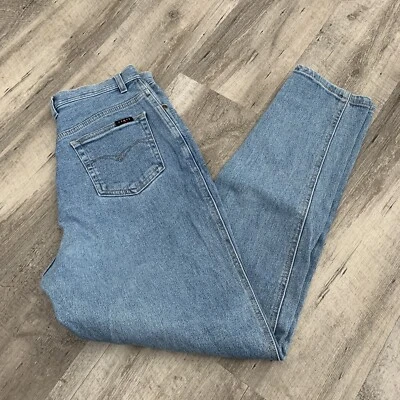 Gloria Vanderbilt Jeans Womens 12 Tapered High Rise Mom 30x30 Light Wash Blue - Image 1 of 4