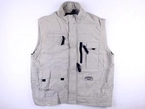 C658 CAMEL TROPHY Adventure vintage safari padded waistcoat fits L/XL great cond - Picture 1 of 7