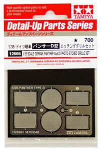 Tamiya 1/35 German Panther Ausf.D Photo-Etched Grille Set - 12666 - Imagen 1 de 3