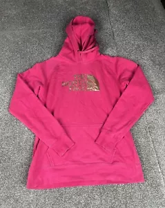The North Face Hoodie Womens Small Pink Half Dome Pullover Jumper Ladies - Picture 1 of 15