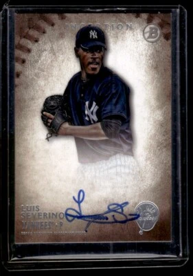 2015 Bowman Inception Luis Severino Auto New York Yankees #PA-LS - Image 1 of 2