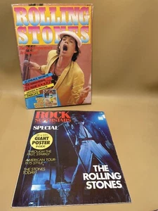 Vintage Lot Of 2 Rolling Stones Memorabilia Posters/Magazines - Picture 1 of 6