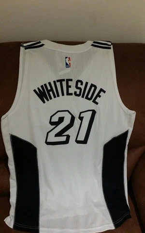 Adidas Miami heat hassan whiteside nba jersey NWT size 2XL Lenght + 2 mens Cover
