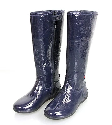 Nueva Auténtica Bota de Cuero Gucci Niños 'Saint Brieuc', 29/US 12, Azul, 271340 Foto 1 de 4