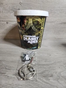 AMC Esclusivo Regno del Pianeta delle Scimmie Popcorn Latta con Portachiavi - Foto 1 di 7