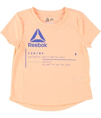 Camiseta Reebok Niñas Logo Gráfico, Naranja, Niños Grandes (8-20), XXS Foto 1 de 2