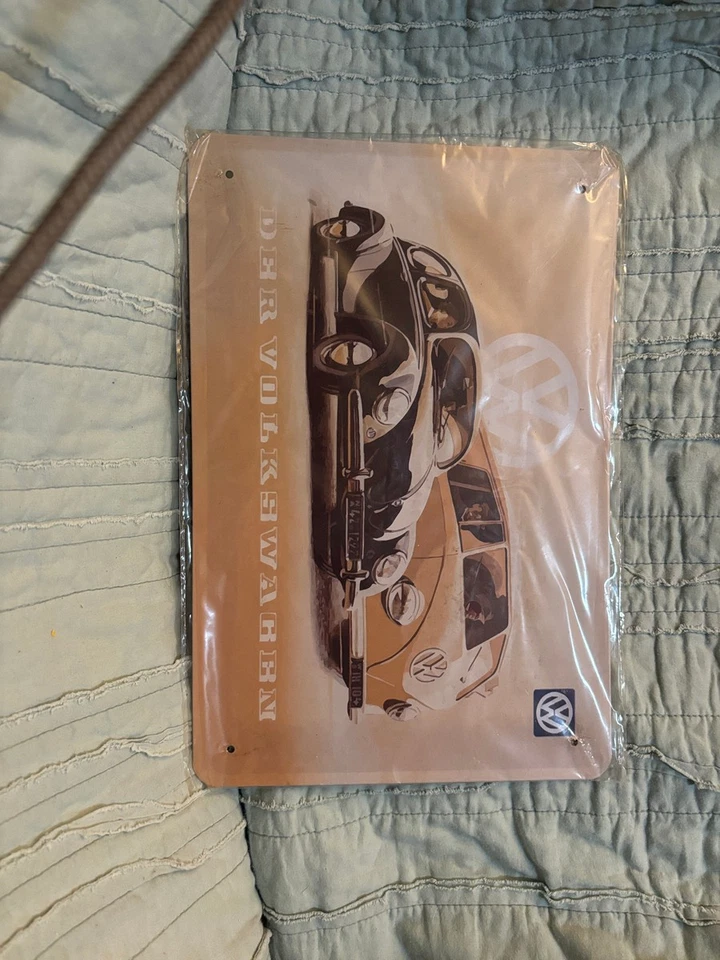 Volkswagen Beetle Tin Sign - Image 1 of 1