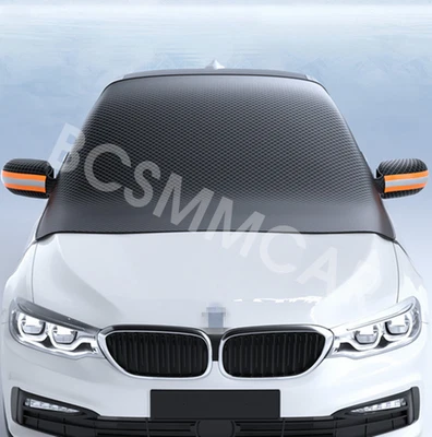 Winter Car Windshield Snow Cover Sun Shade Shield Windscreen Outdoor Waterproof Foto 1 de 4