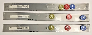 IKEA BAR 22" Magnetic Wall Strip with Colored Magnets Set of 3 900.757.03 New - Picture 1 of 2