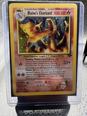Pokémon Karte TCG Blaine's Charizard Gym Challenge 2/132 Glurak NM|EX - Bild 1 von 4