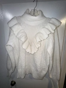 Madewell Cable Winslow Mockneck Pullover Sweater Gr. M - Bild 1 von 9