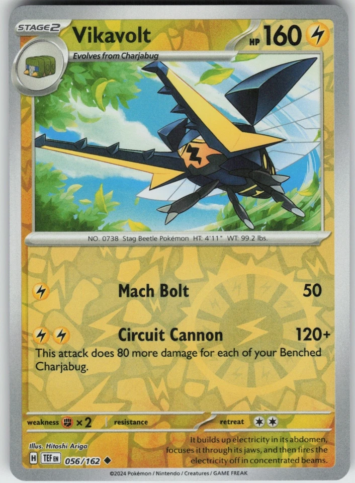 Reverse Holo Vikavolt 056/162 Uncommon SV05: Temporal Forces NM - Image 1 of 1