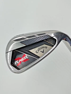 CALLAWAY RAZR X 9 HIERRO HOMBRE DIESTRO 75G R VARILLA FLEXIBLE AGARRE ORIGINAL 36.5" Foto 1 de 4