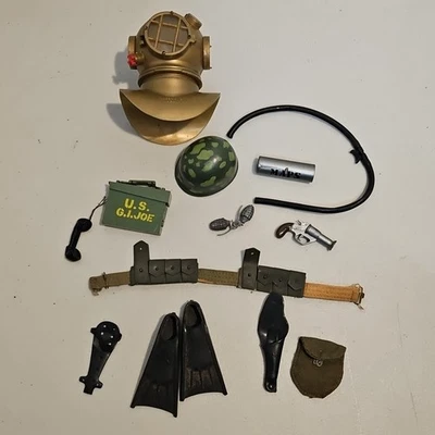  GI JOE 1964-70's Adventure Team Accessory Parts Lot - Image 1 of 4