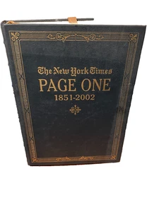 New York Times Page One 1851-2002 Easton Press - Picture 1 of 6