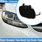 Car Front Bumper Tow Hook Eye Hole Cover For Mercedes-Benz E450 19-20 Black