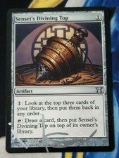 Sensei's Divining Top Signed MTG Champions of Kamigawa Heavily Played x1 OC1
