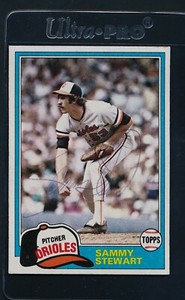 1981 Topps #262 Sammy Stewart Orioles Signed Auto *11173